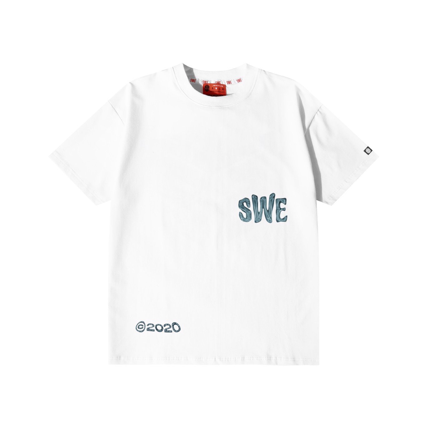 Áo thun local brand SWE  BONE TEE - White tay ngắn, thời trang chính hãng