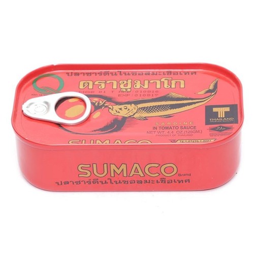 10 Hộp Cá mòi Sốt Cà Thái Lan SUMACO 125g Thượng Hạng