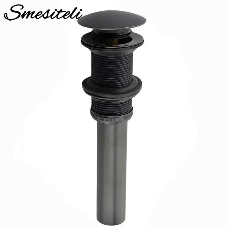 Mới đến vòng phong cách vệ sinh vòi Tàu Lắp Ráp Pop Up thép không gỉ phòng tắm bồn rửa Stopper cống mà không tràn