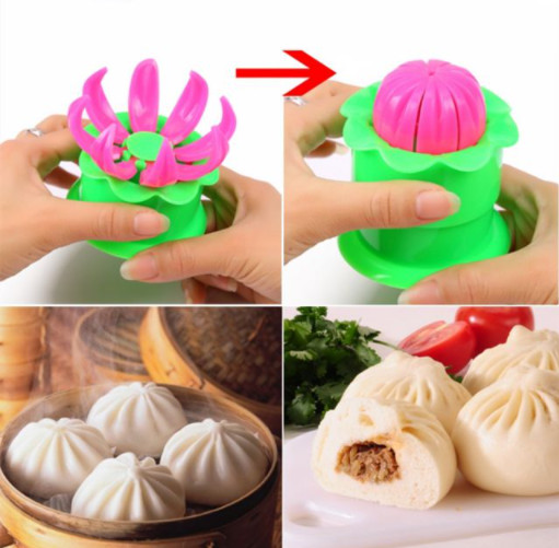 Khuôn bánh bao hình hoa sen