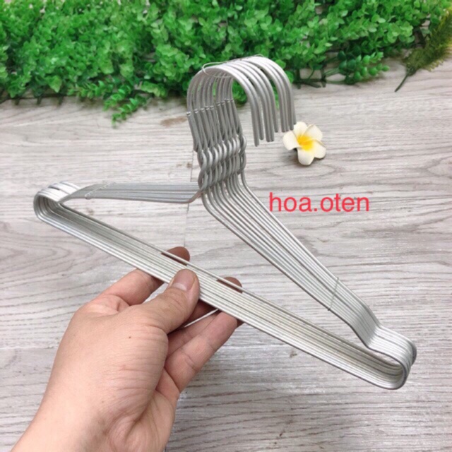Set 10 móc nhôm treo quần áo trẻ em