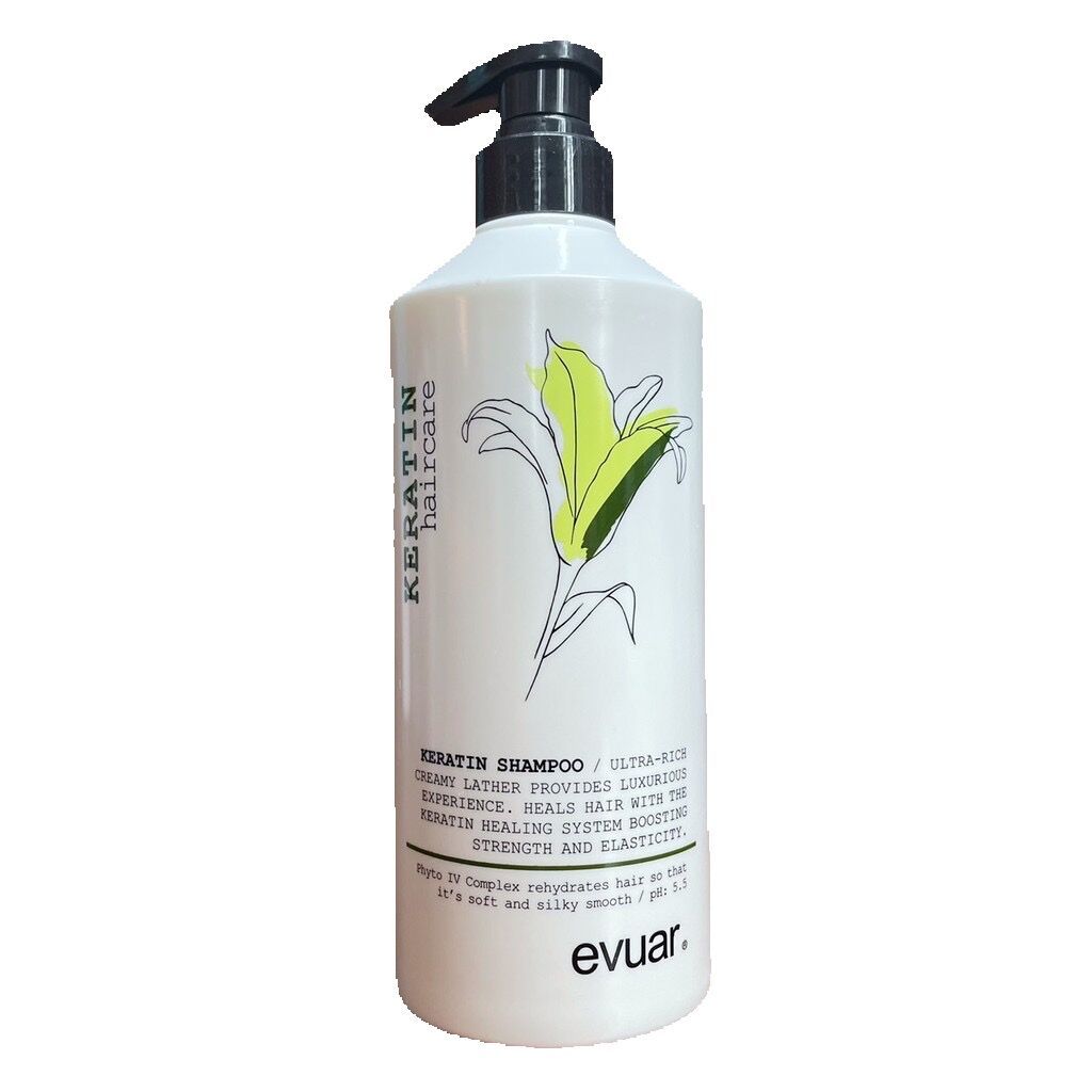 Dầu gội cao cấp cực mềm mượt tóc Keratin Evuar 758ml