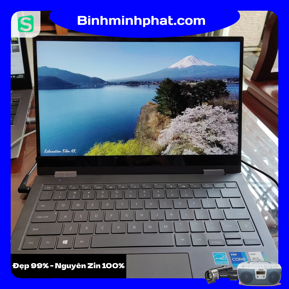 Laptop cũ giá rẻ samsung galaxy book flex2 alpha 730qda i7-1165g7 / 16 / 512 /13.3 qled touch