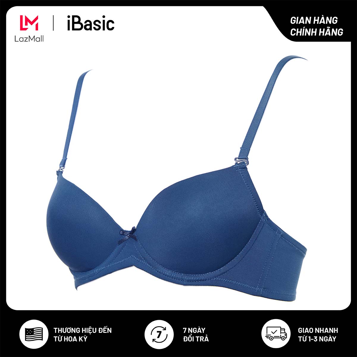 Áo ngực có gọng mút vừa demi daily iBasic BRAW087