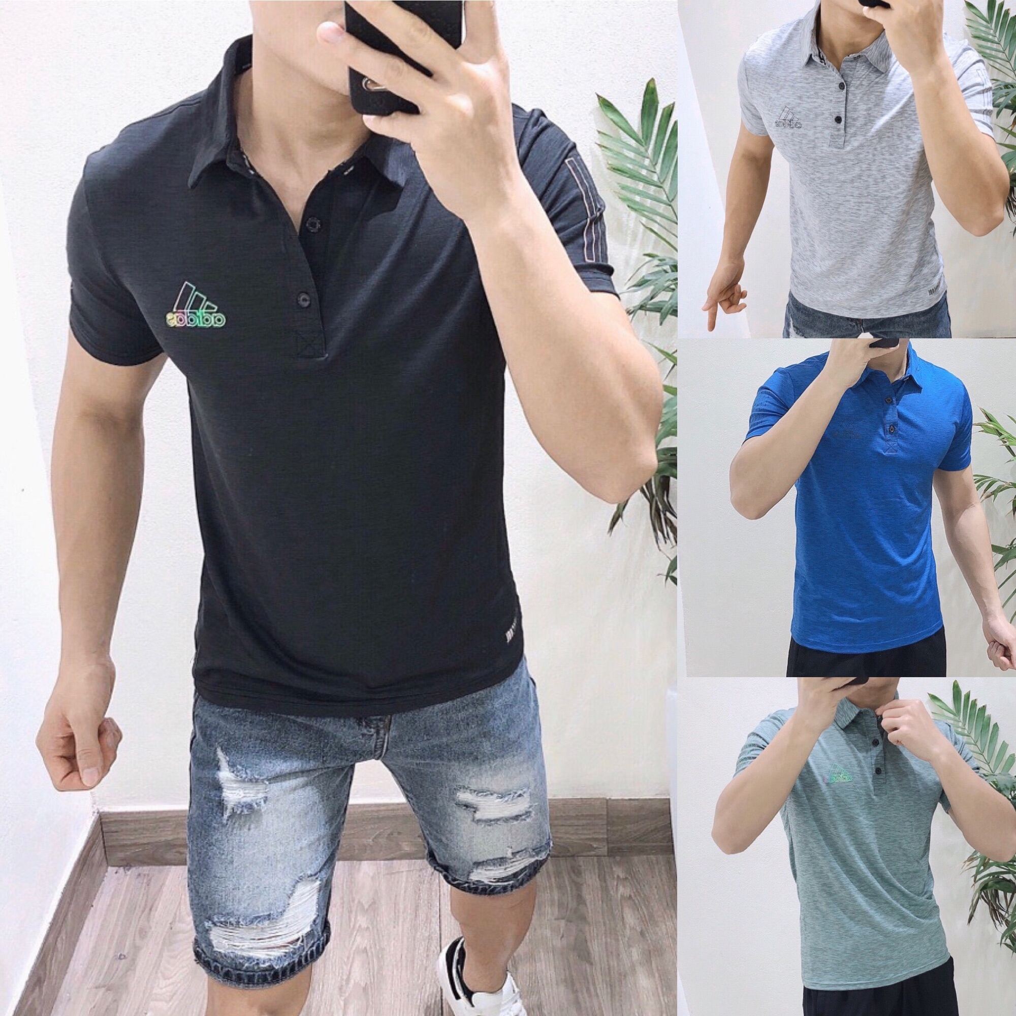 Áo Polo Adidas thun lạnh xịn Full tem tag chuẩn hãng