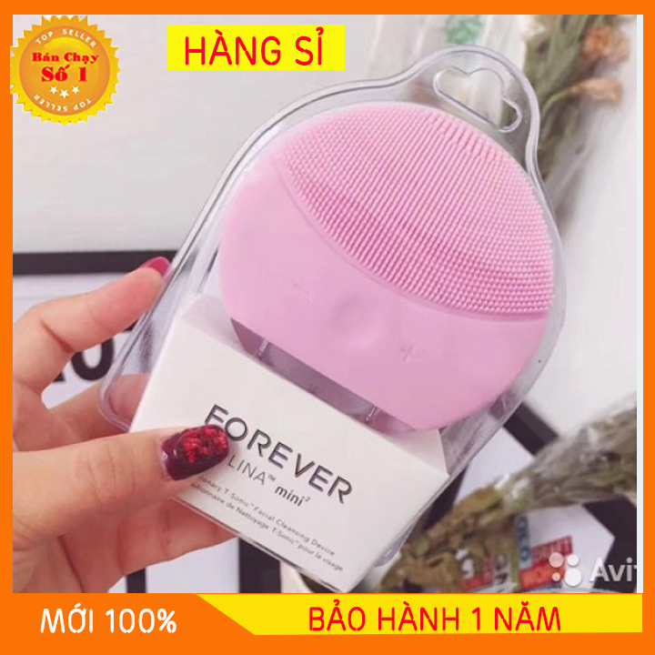 Máy rửa mặt massage 2 bọc silicon nhập khẩu cao cấp