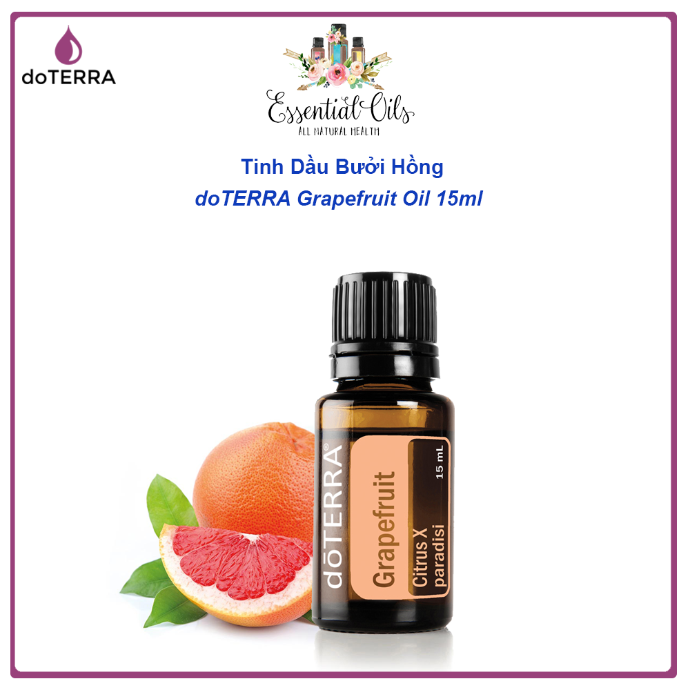 Tinh dầu bưởi hồng grapefruit tinh dầu trị liệu nguyên chất doterra usa - grapefruit oil | doterra essential oils 15ml