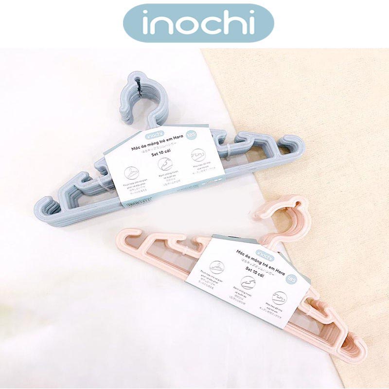 Set 10 móc áo trẻ em inochi siêu bền đẹp