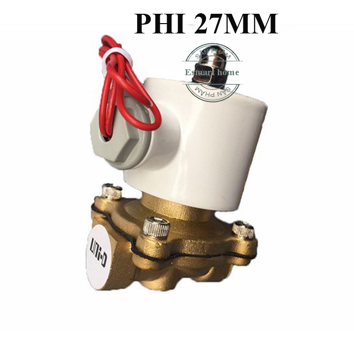 Van điện từ phi 27mm UNID-UW20, van nước đóng mở bằng điện
