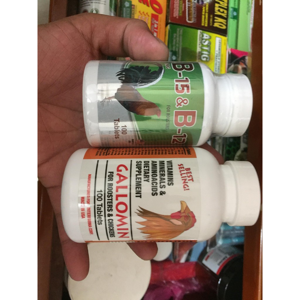 [HCM]Combo 20 viên vitamin cho gà Galomin và B15&B12