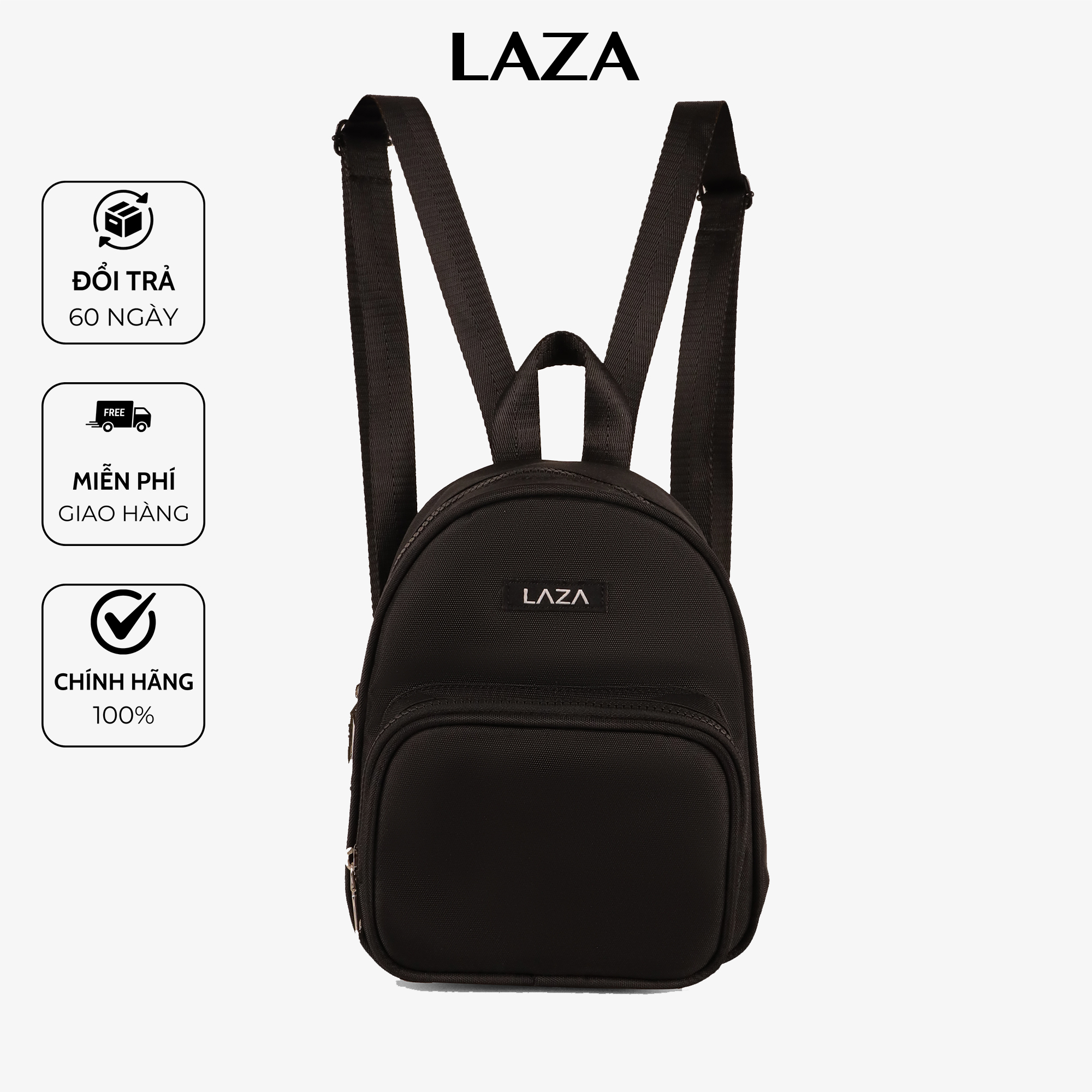 Balo nữ mini thời trang Dona Backpack BL545 - Thiết kế trượt nước cao cấp - Thương hiệu LAZA - Pre Collection