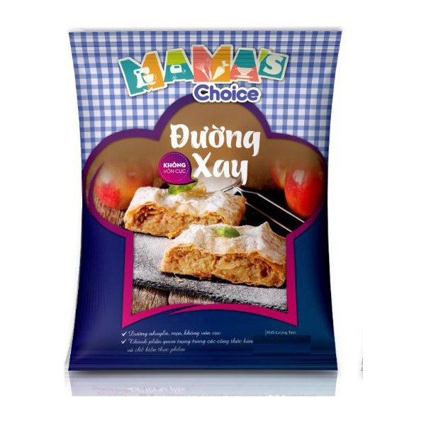 Đường bột xay nhuyễn mịn làm bánh mama's choice - gói 1kg
