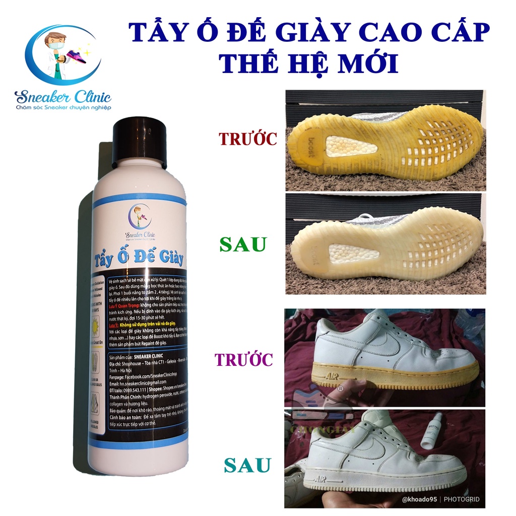 [FREESHIP MAX] [100 ML] Tẩy Ố Đế Giày ,Loại Bỏ Ố Vàng Nhanh Chóng, Chuyên Dụng tại Hà Nội_HOME ECO