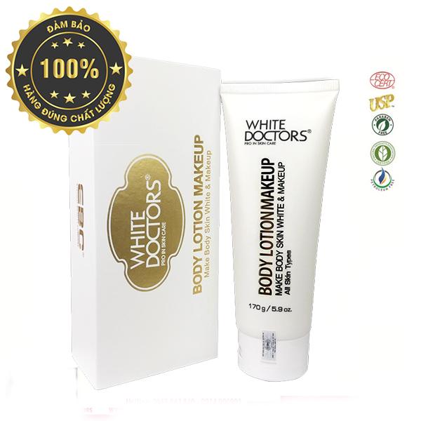 Kem Trang Điểm Trắng Da Toàn Thân Chống Nắng White Doctor Body Lotion Makeup 150ml