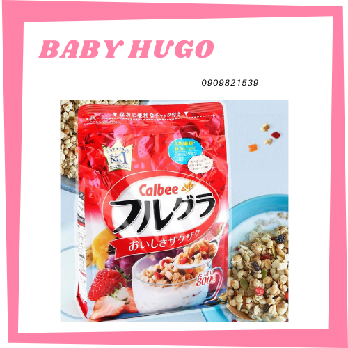 Ngũ côc calbee - ngũ cốc trái cây sấy khô nhật bản 800gr