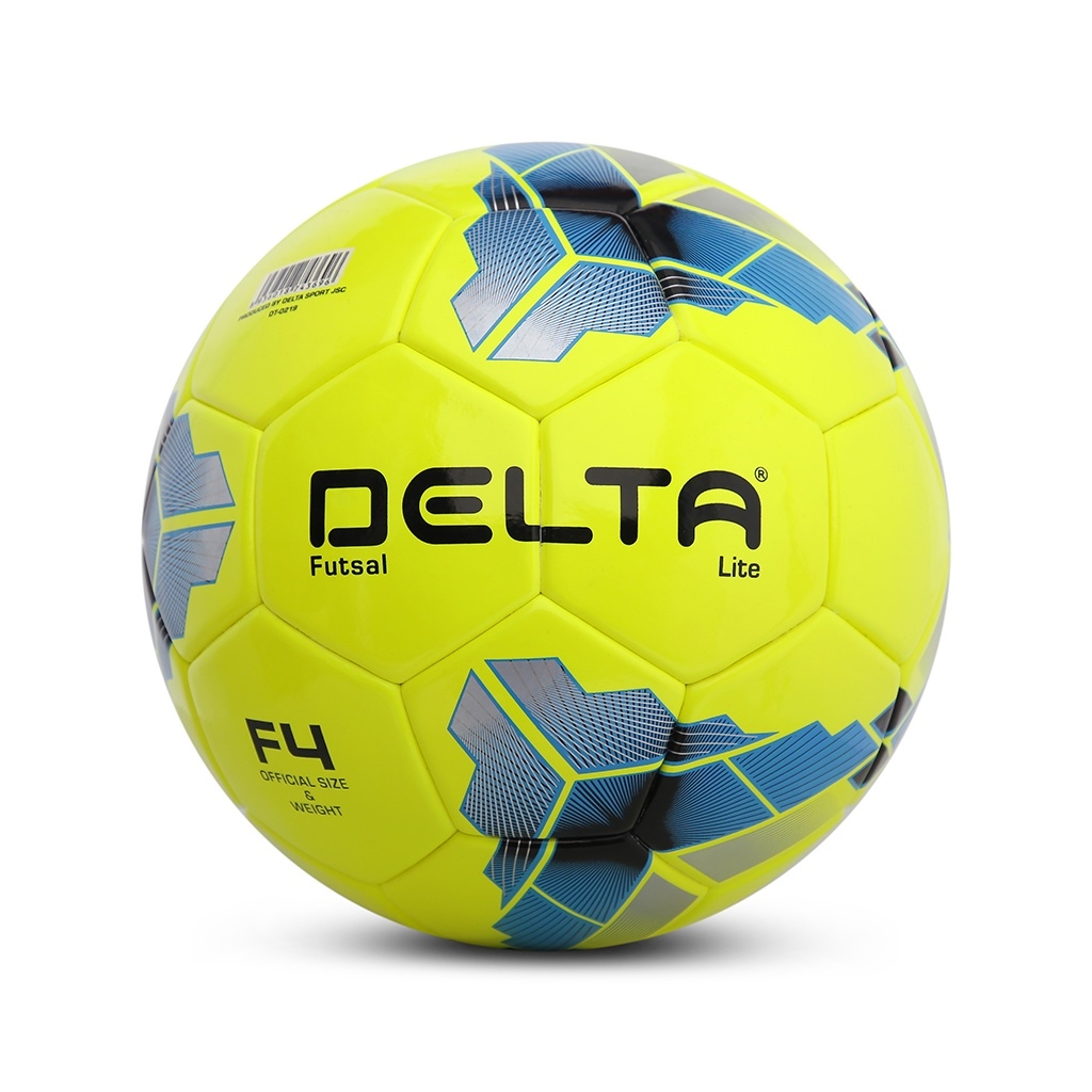 Bóng đá futsal DELTA 3696-4D size 4 từ da TPU tổng hợp chơi trên sân cỏ nhân tạo hoặc trong nhà phù hợp từ 12 tuổi.