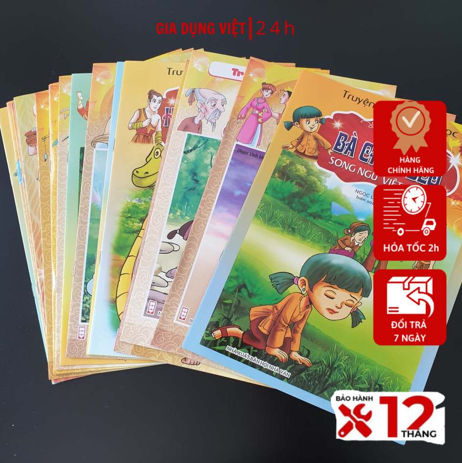 [MIỄN SHIP] Combo 40 cuốn Truyện Tranh Cổ Tích cho bé nhiều chủ đề (không trùng lặp) - GIA DỤNG VIỆT 24H