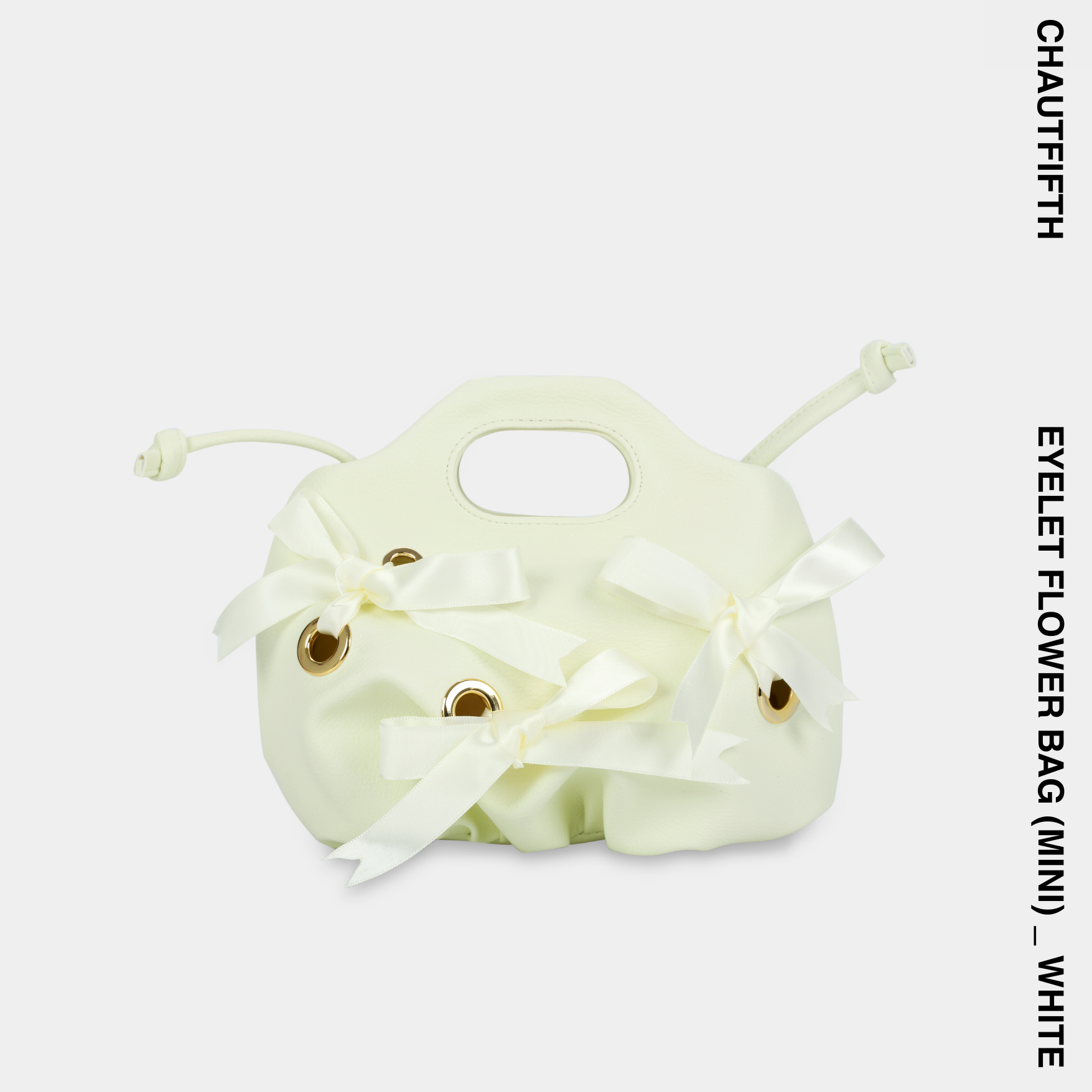 Túi xách eyelet mini flower màu trắng - chautfifth
