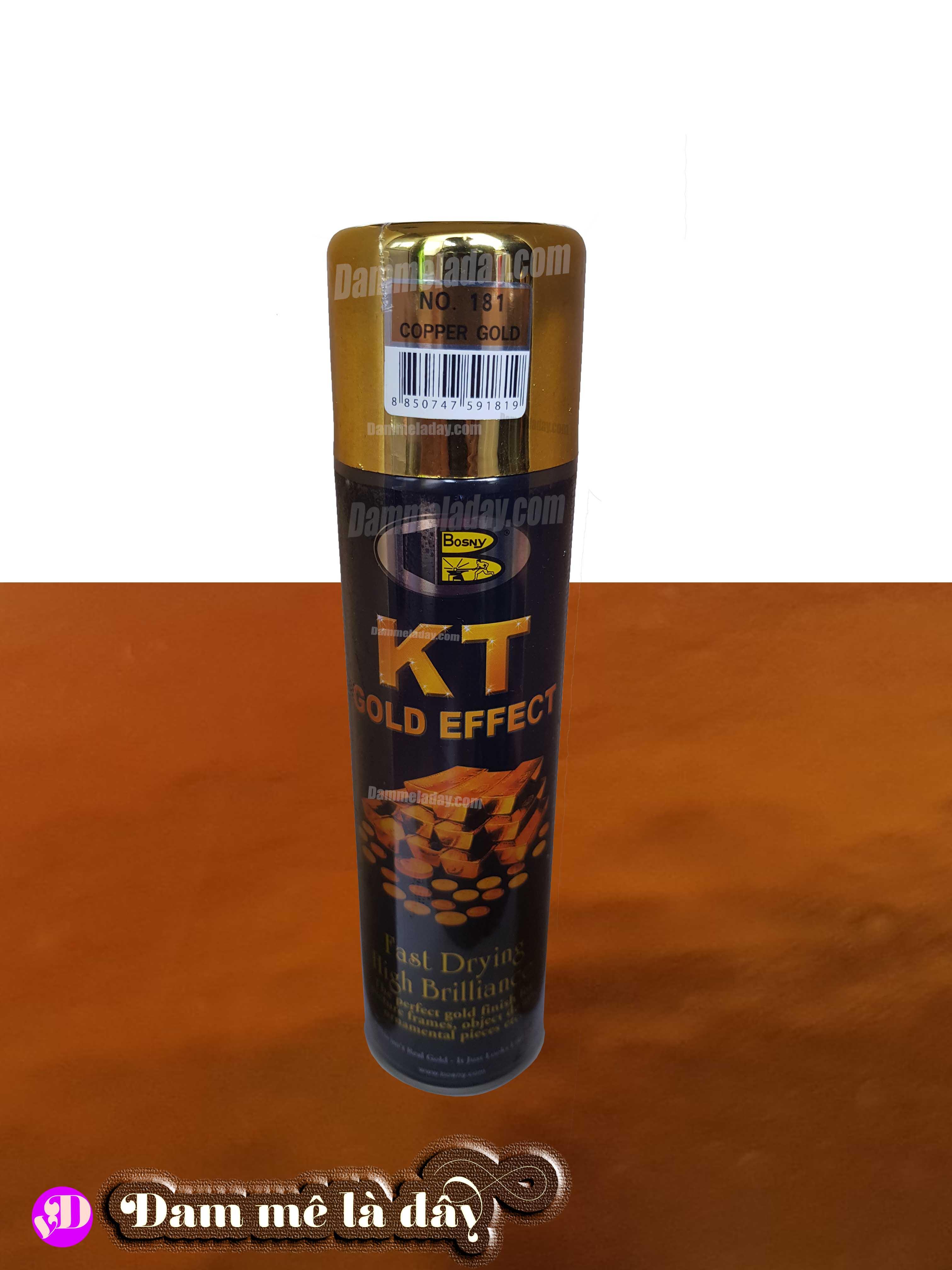 [HCM]Sơn hiệu ứng mạ vàng kt gold efect bosny( màu Copper Gold( No.181)