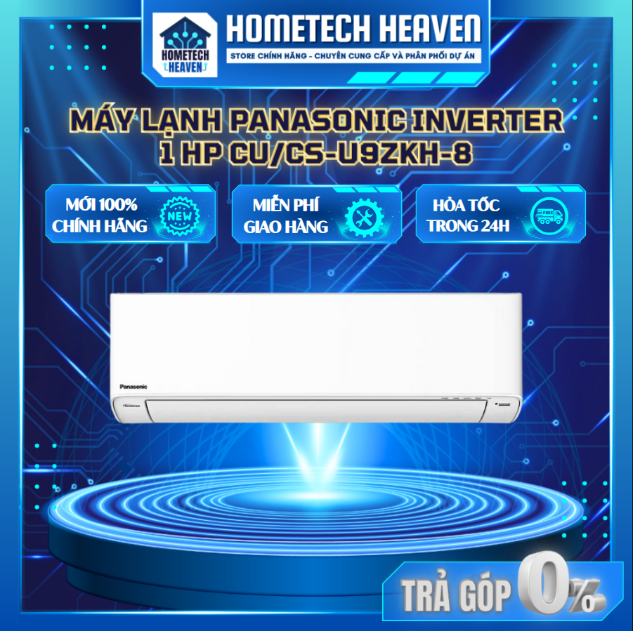 [CU/CS-U9ZKH-8] Máy Lạnh Panasonic inverter 1.0HP CU/CS-U9ZKH-8 Model 2023 - Hàng Chính Hãng