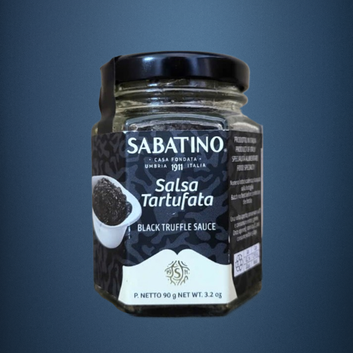 SABATINO - Lọ nhỏ SALSA 90gr - XỐT NẤM CỤC ĐEN Ý Black Truffle Sauce