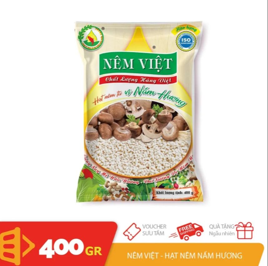 Combo 2 gói Hạt nêm từ nấm hương gói 400gr
