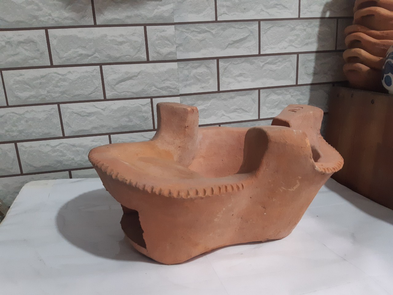 Bếp lò đất loại nhỏ d36n20 cm