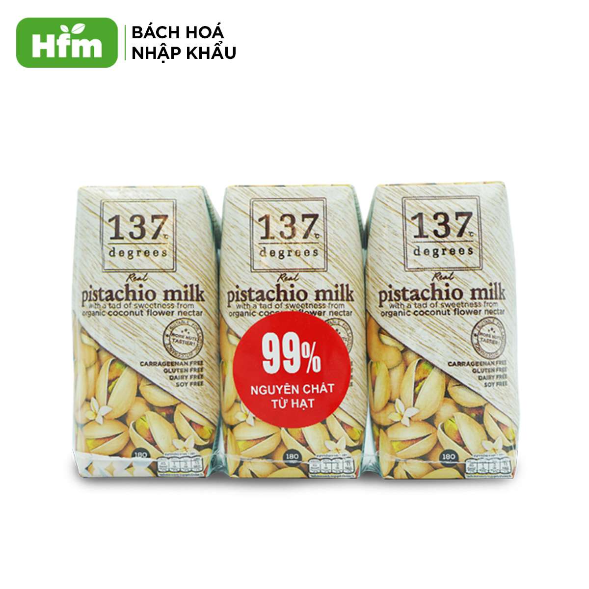 [LỐC 3 HỘP 180ML] Sữa Hạt Dẻ Nguyên Chất 137 DEGREES 180ML Thái Lan Chính Hãng Dinh Dưỡng Healthy