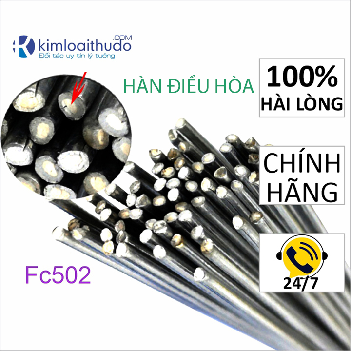  Que hàn nhôm đồng FC502 hàn dàn nhôm đồng máy biến áp hàn nối kim loại nhôm với đồng có thể hàn thép với nhôm bằng hàn oxy hàn khò 