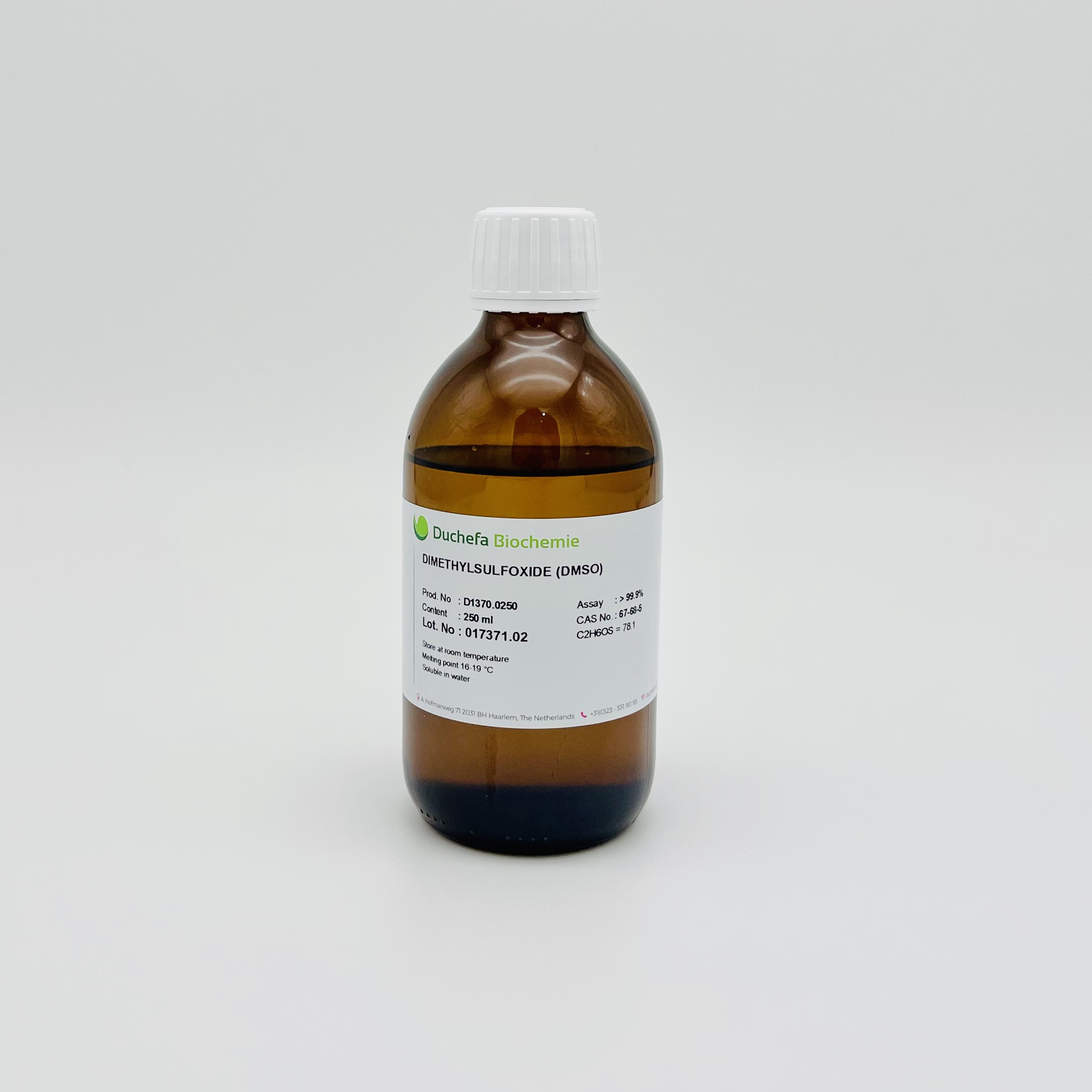 Dimethyl Sulfoxide &gt;99% (DMSO, Duchefa, 67-68-5)