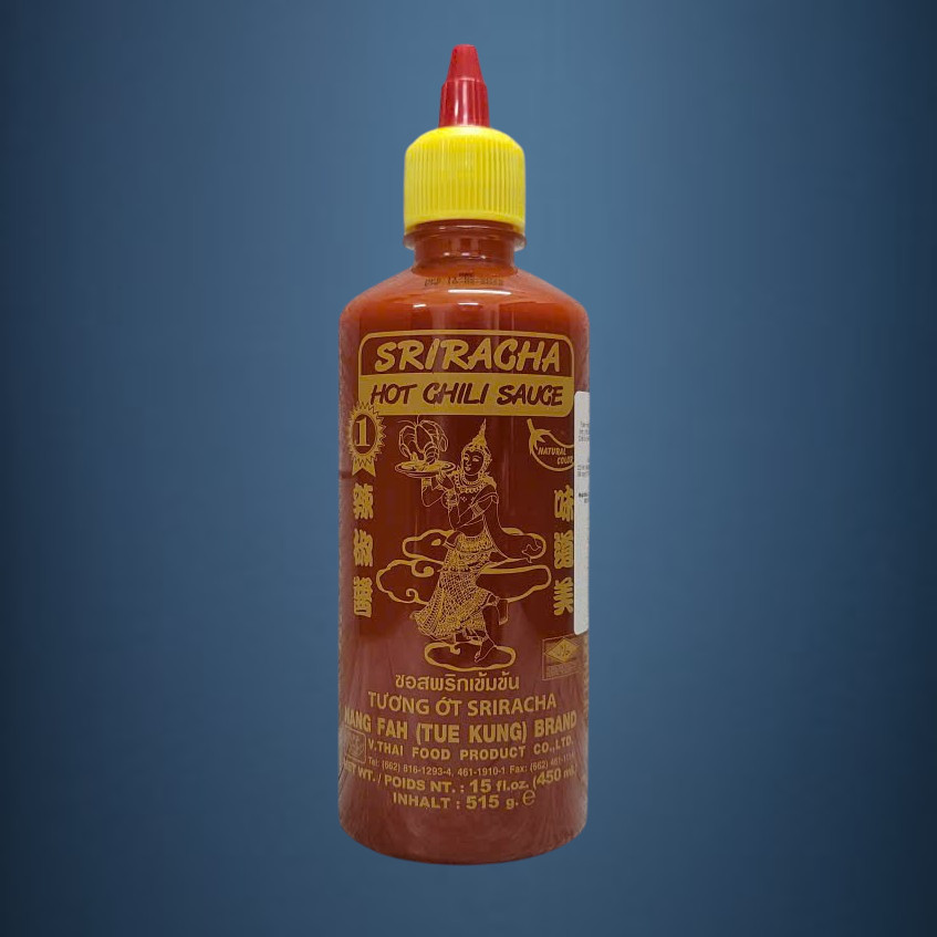 TUE KUNG - chai ĐỎ 515g - TƯƠNG ỚT SRIRACHA THÁI LAN NANG FAH BRAND Sriracha Hot Chili Sauce (HALAL)