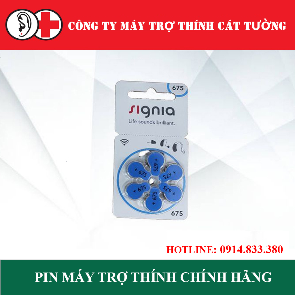 Pin máy trợ thính - hàng chính hãng signia , dùng cho tất cả các loại máy trợ thính sau tai sp