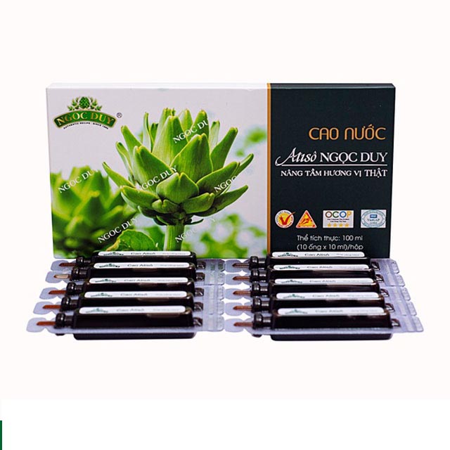 Cao Atiso nước Ngọc Duy - hộp 10 tuýp 10ml - Artichoke - 아티 초크