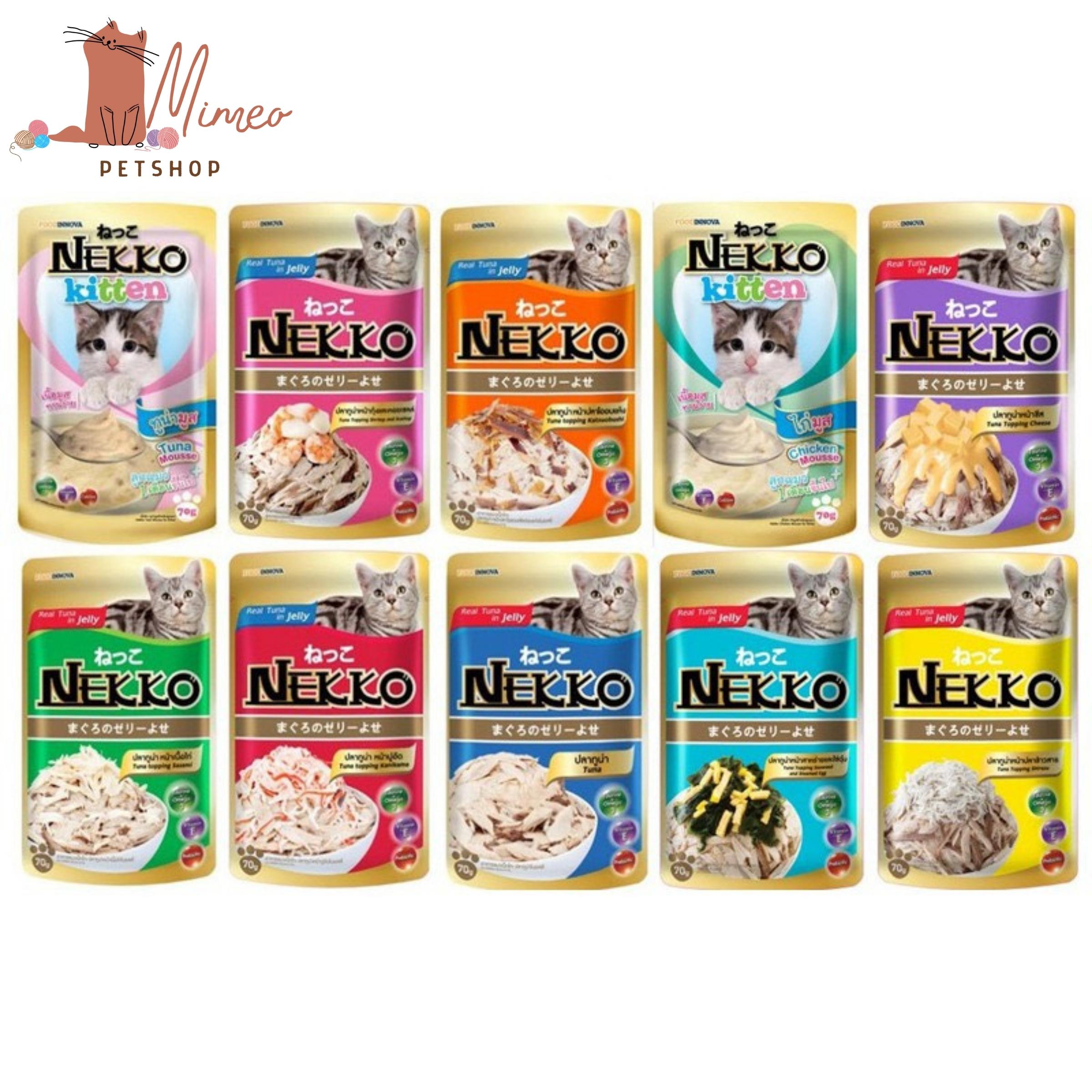 Pate Nekko cho mèo dạng gói