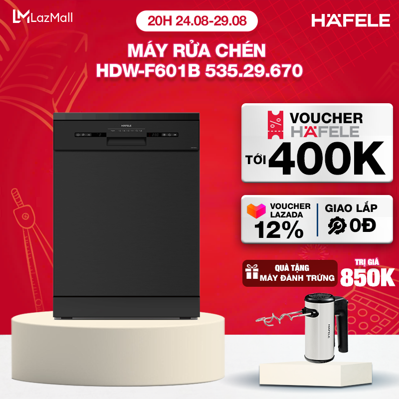 Máy rửa chén hafele hdw-f601b 535.29.670