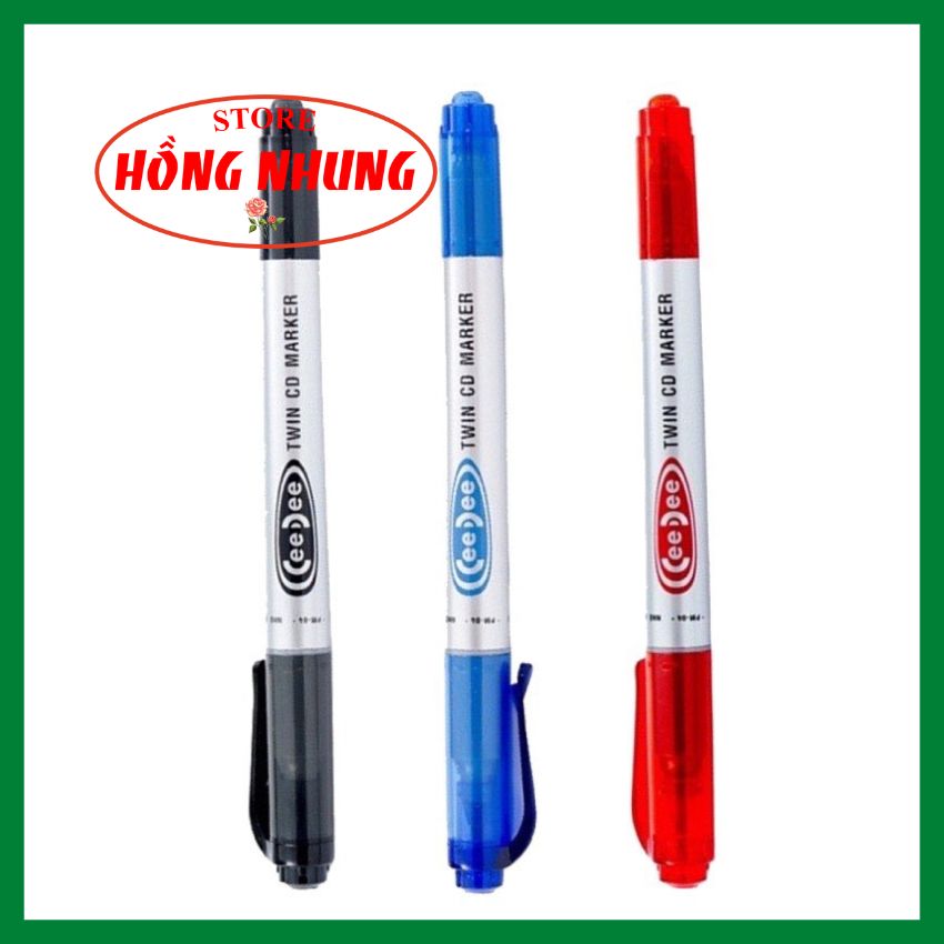 1 cây bút lông dầu pm04 màu đỏ
