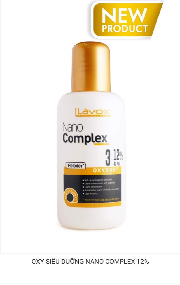 [HCM - Chính Hãng ]Oxy Nhuộm Tóc Siêu Dưỡng  NANO COMPLEX  LAVOX  chai Nhỏ 100ml ,Mùi Thơm nhẹ, Không xót da đầu