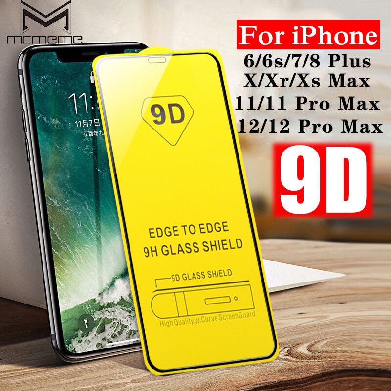 Kính Cường Lực 9D Chống Vân Tay Cho IPhone 6/7/8/X/Xsmax/11Promax/12Promax