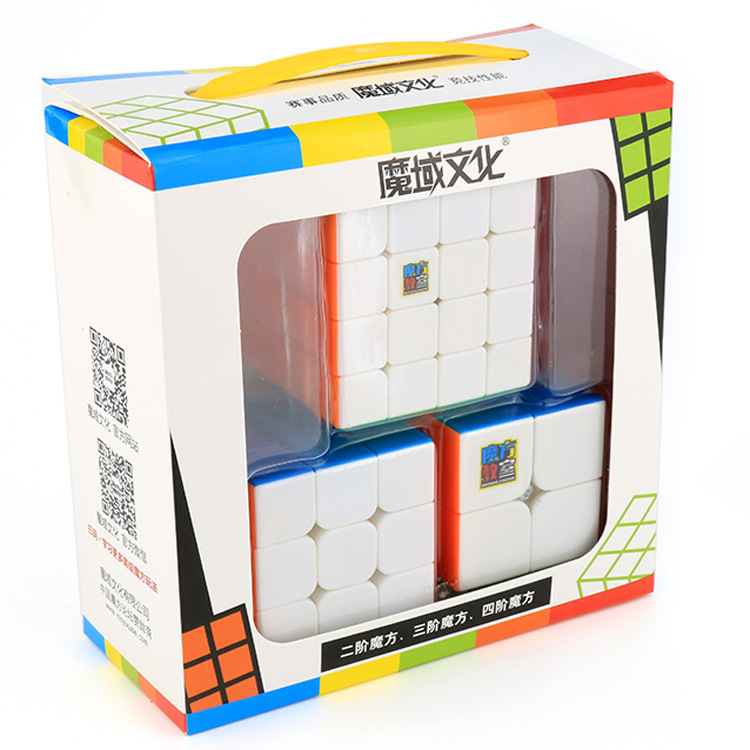 [HCM]Combo 3 Rubik Moyu Stickerless ( 2x2 3x3 4x4 ) - Rubik phát triển trí não IQ