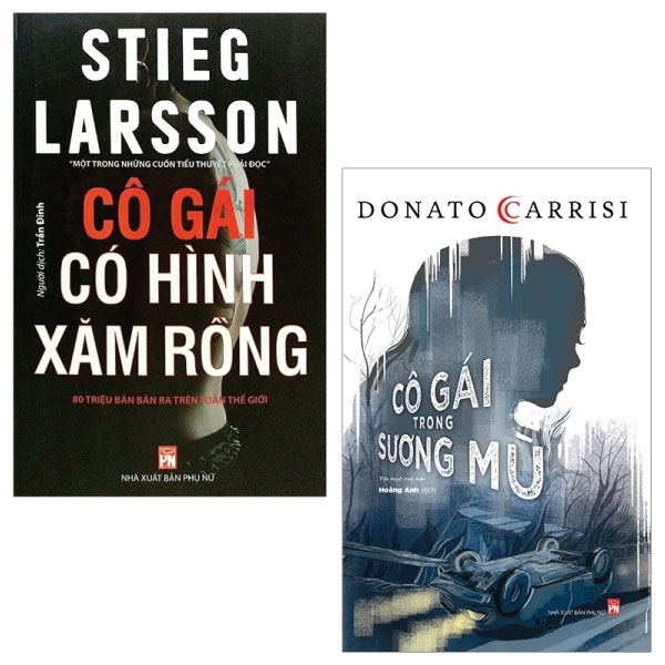 Fahasa - combo sách hay cô gái có hình xăm rồng + cô gái trong sương mù