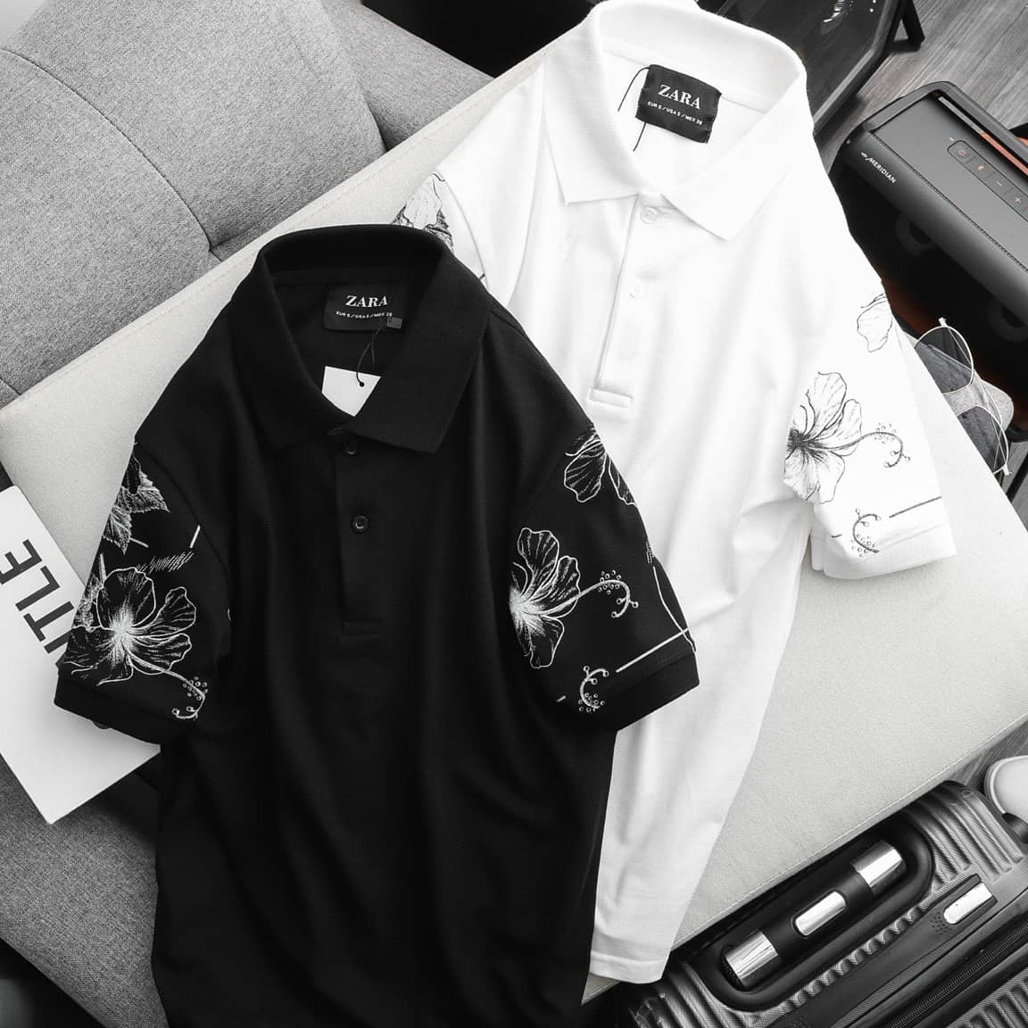 (sale) Áo thun polo nam họa tiết bigsize 55 - 65kg