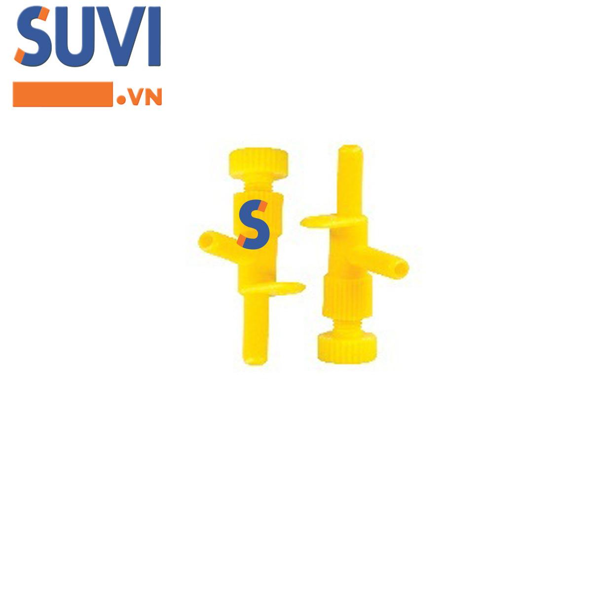 Bịch 100 cái béc nhỏ giọt 2 chân kiểu taiwan màu vàng bb-1h