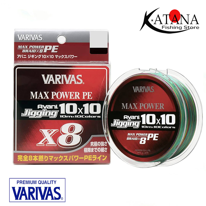 Dây câu chính hãng varivas avani jigging 10x10 max power pe x8 200m - 300m - 400m.