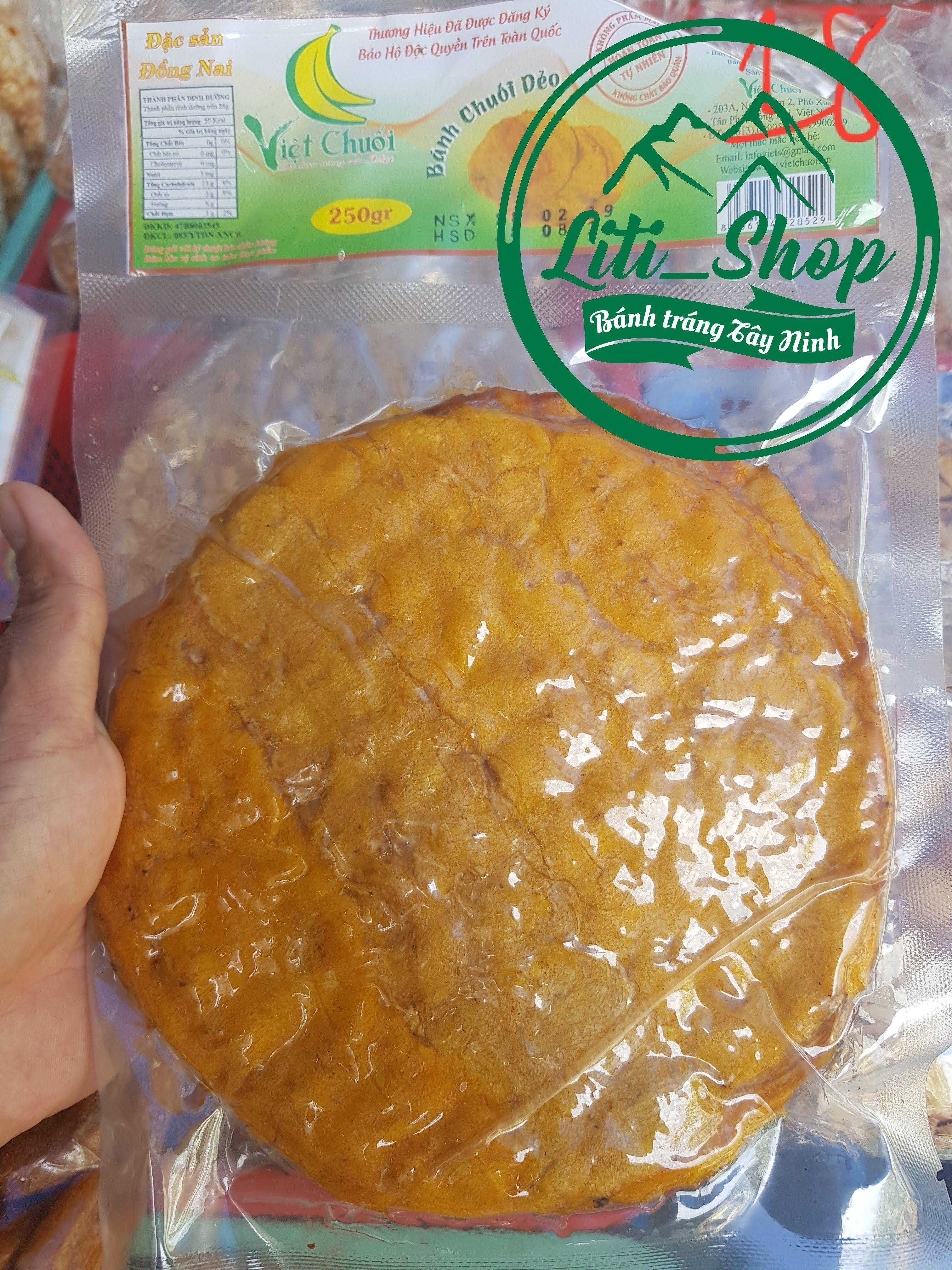 Chuối ép sấy dẻo 250Gr (Loại tròn)