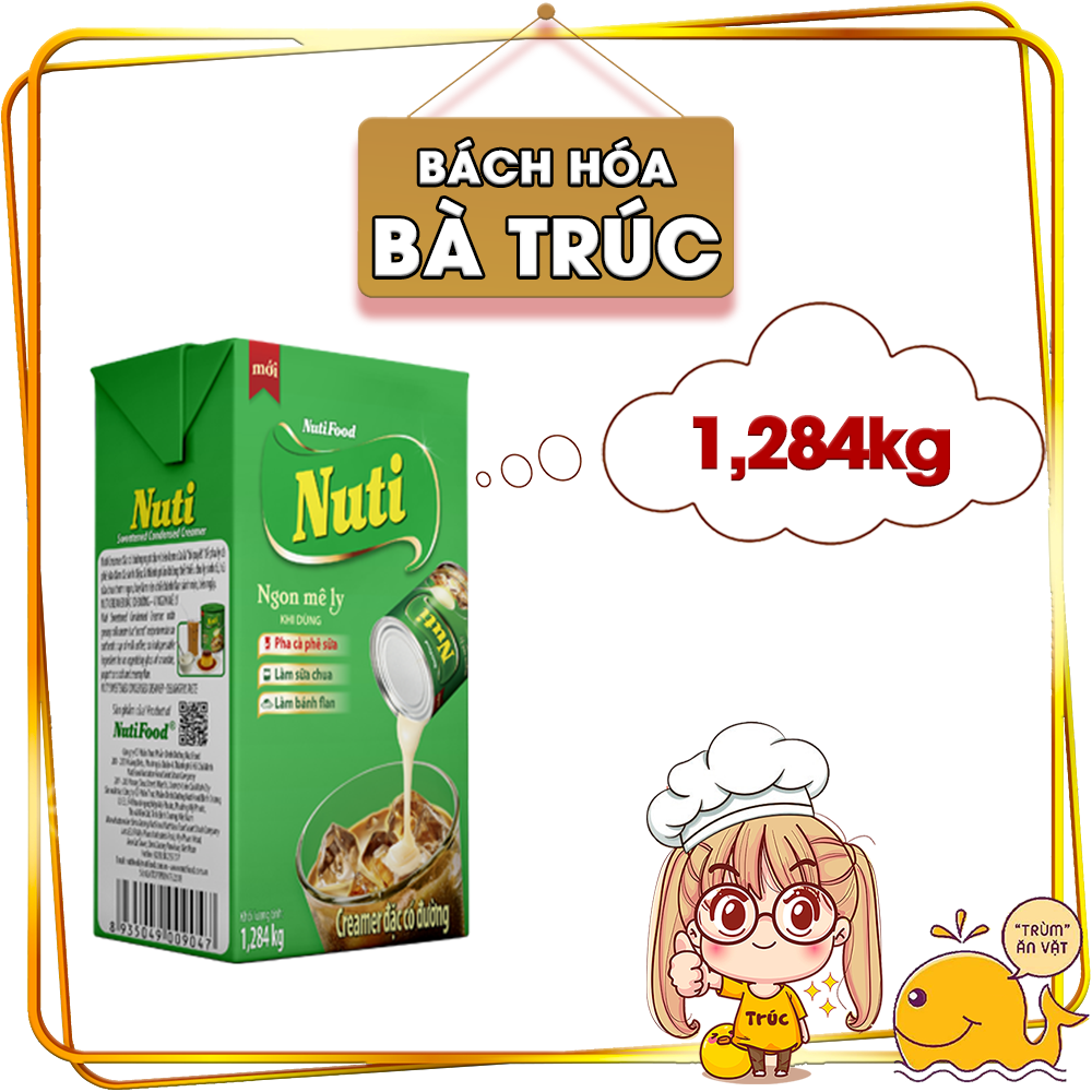 Sữa đặc Nuti xanh hộp giấy