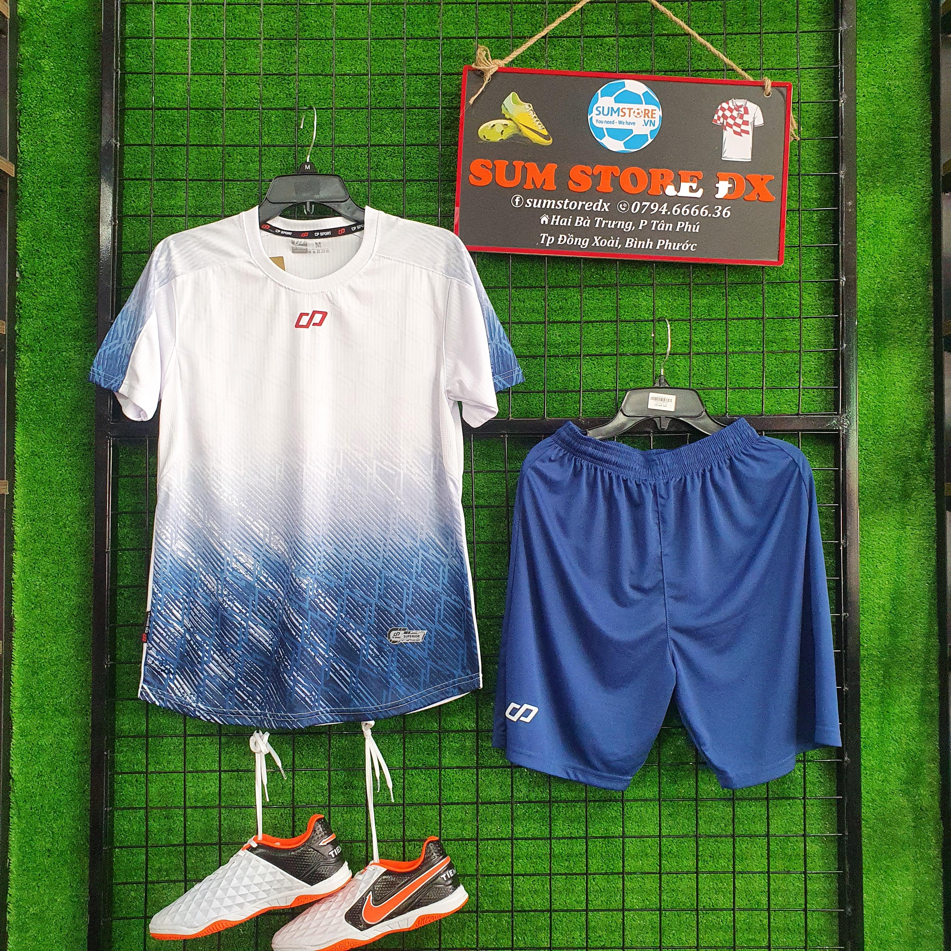 Bộ Đồ Đá Banh –  Áo Bóng Đá Không Logo CP Felix Trắng