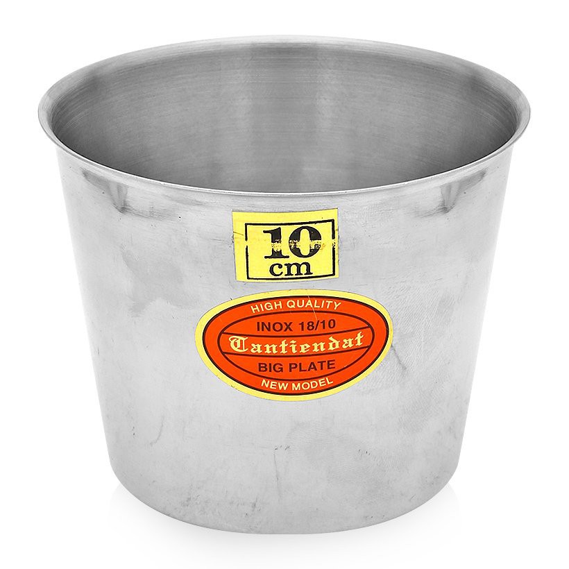 Combo 10 ly đá khuôn làm bánh flan inox cao cấp hàng vnclc