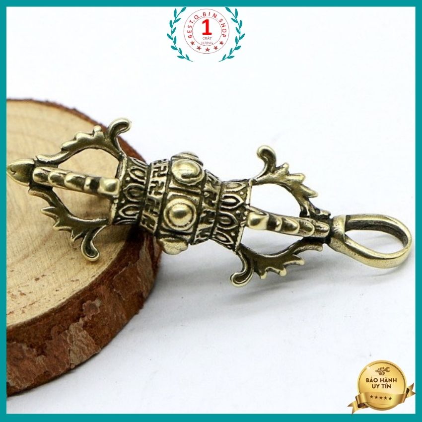 Tượng trang trí móc treo Kim Cang Chùy chất liệu đồng thau chế tác thủ công đem lại nhiều may mắn hộ thể tài lộc