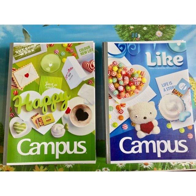 Combo 10 cuốn vở kẻ ngang campus gift 80 trang - bgif80