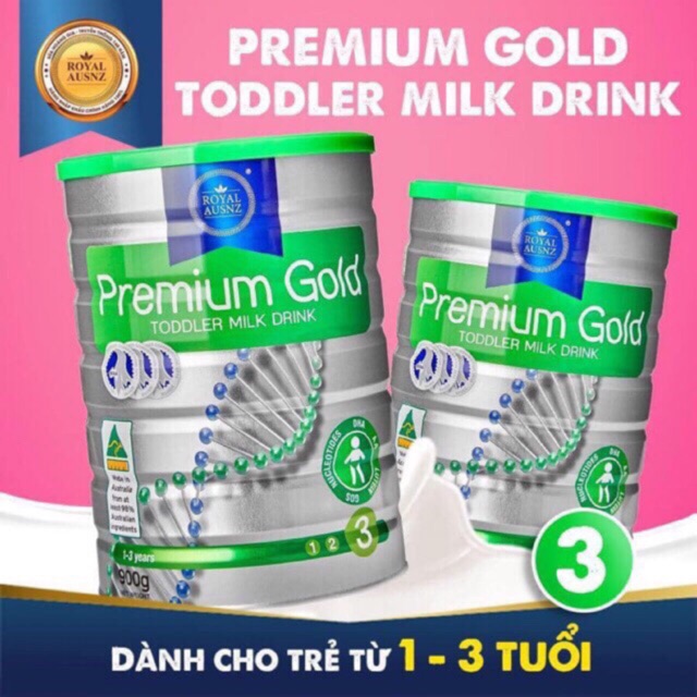 Sữa hoàng gia úc premium gold đủ số 3 900g. date luôn mới